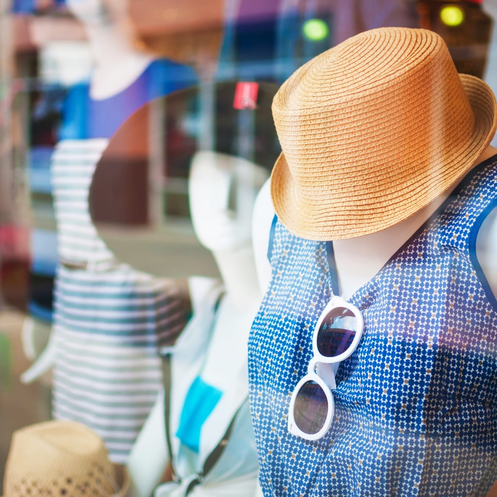 Schaufenster mit UV-Schutzfolie